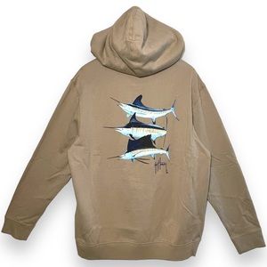 NWT Guy Harvey Men's Grandslam II Fleece Hoodie - Size Large